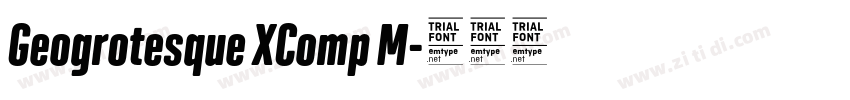 Geogrotesque XComp M字体转换